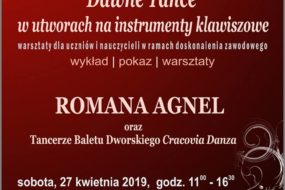 Warsztaty - Dawne Tańce w utworach na instrumenty klawiszowe