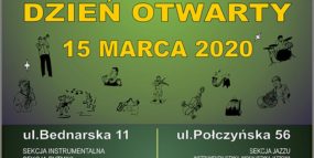 Afisz - dzień otwarty Szkoły 15.03.2020