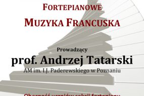 Warsztaty fortepianowe - prof. Andrzej Tatarski