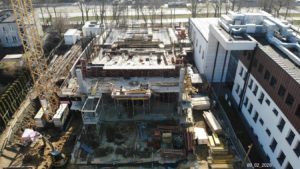 Budowa sali koncertowej - zdjęcie z dnia 09.02.2020