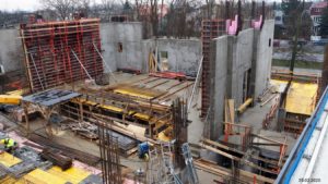 Budowa sali koncertowej - zdjęcie z dnia 25.02.2020