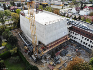 Budowa sali koncertowej - zdjęcie z dnia 11.10.2020
