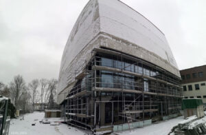 Budowa sali koncertowej - zdjęcie z dnia 13.01.2021