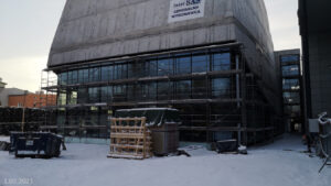 Budowa sali koncertowej - zdjęcie z dnia 1.02.2021