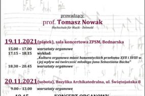 Tomasz Nowak - warsztaty organowe