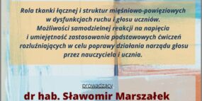 Afisz warsztatów S. Marszałek, 14.01.2022