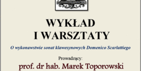 Afisz warsztatów M. Toporowski, 15.01.2022