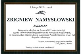 Zbigniew Namysłowski - pożegnanie